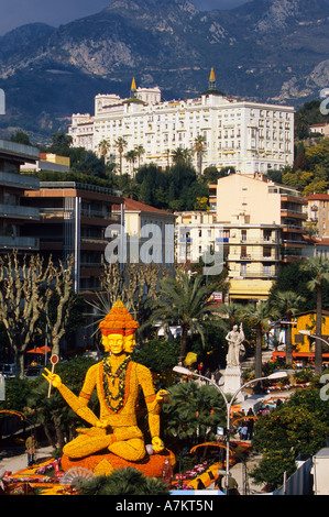 Menton Fête des Citrons Paca Alpes-Maritimes 06 French Riviera Cote d'Azur France Europe Banque D'Images