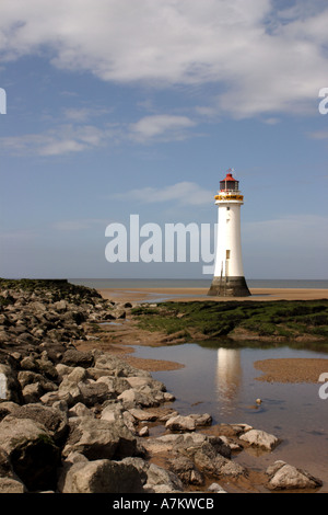 Rock Perch Phare dans New Brighton UK Banque D'Images
