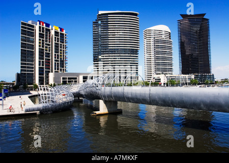 La ville de Melbourne, Melbourne Docklands Melbourne / Victoria en Australie. Banque D'Images