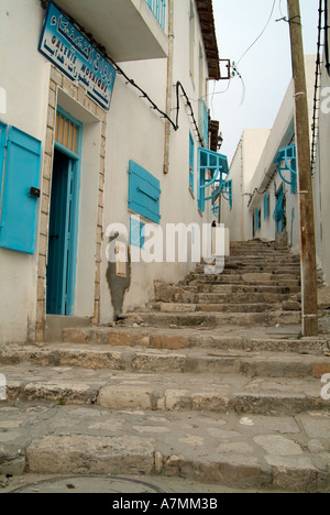 Vallonné rues de Kef, Tunisie Banque D'Images