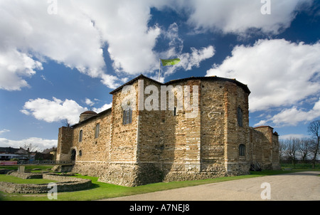 Parc du château de COLCHESTER Colchester Castle au printemps dans la plus ancienne ville inscrite en Grande Bretagne Banque D'Images
