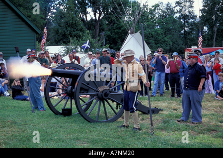 NA, USA, WA, Fort Walla Walla Museum, Lewis & Clark Jours, feu ! Banque D'Images