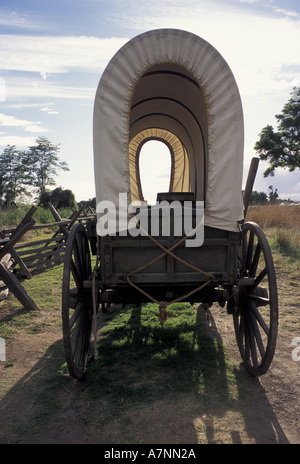 États-unis, WA, Walla Walla, Whitman Mission NHS, couvert publicitaire sur l'Oregon Trail, Lewis et Clark Trail Banque D'Images