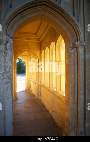 Passage à la cathédrale de Wells dans le comté de Somerset England UK 21 03 2007 Banque D'Images