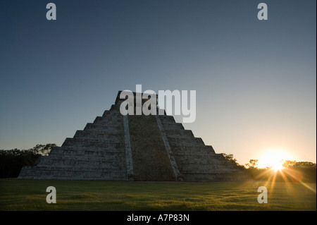 El Castillo, Chichen Itza, Yucatan, Mexique Banque D'Images