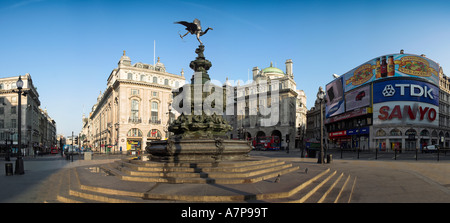 Statue d'Eros, Piccadilly Circus, Londres, Angleterre Banque D'Images