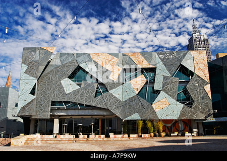 Melbourne Australie / architecture moderne de "Fédération Square' Victoria de Melbourne en Australie. Banque D'Images