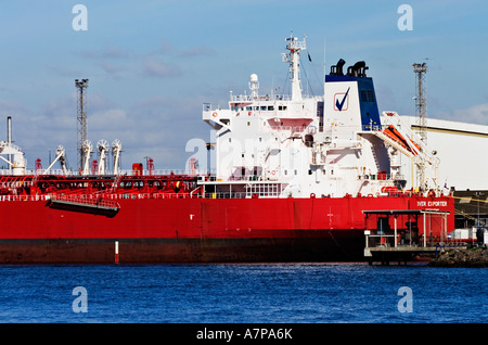 L'industrie d'expédition / un pétrolier, l'exercice de carburant.Le "Port de Melbourne Australie Victoria Melbourne'. Banque D'Images