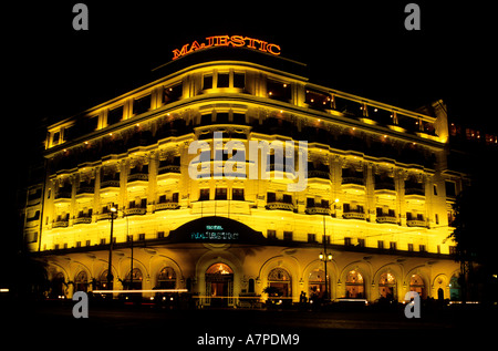 Vietnam, Saigon (Ho Chi Minh Ville) l'Hôtel Majestic Banque D'Images