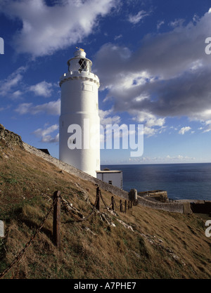 Le Light House au point de départ près de Salcombe Devon Banque D'Images