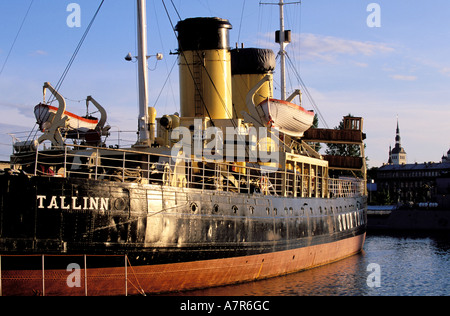 Estonie (pays baltes), la ville de Tallinn, sur la vieille ville de la port des passagers Banque D'Images
