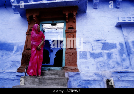 L'Inde, Rajasthan, Jodhpur, vieille ville Banque D'Images