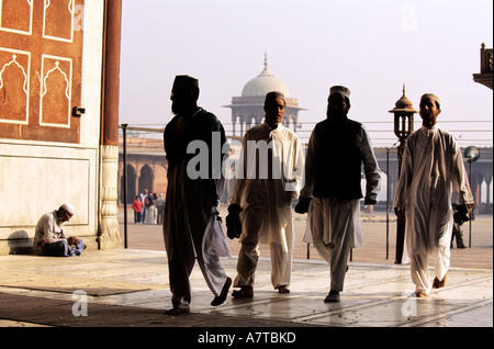 L'Inde, de Old Delhi, à la Jama Masjid (grande mosquée) Banque D'Images
