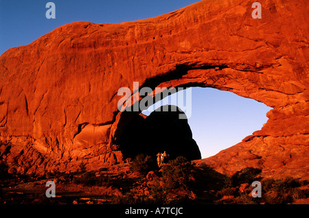 United States, Utah, Arches National Park, Wilson Arch Banque D'Images