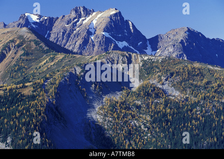 NA, USA, Washington, Okanogan County. Des Cascades du Nord vue depuis le pic de l'Ardoise Banque D'Images
