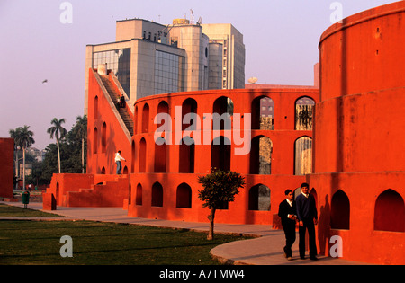 L'Inde, à New Delhi, à proximité de Connaught Place, Jantar Mantar (observatoire) Banque D'Images