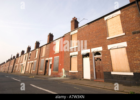 Maisons abandonnées Doncaster UK Banque D'Images