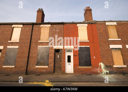 Maisons abandonnées Doncaster UK Banque D'Images