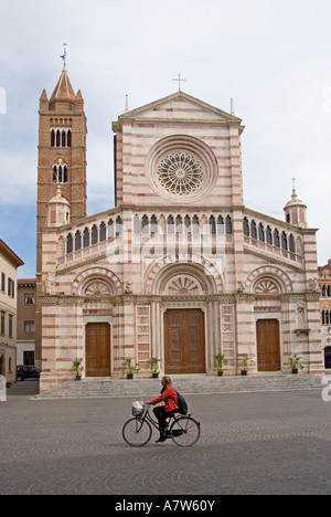 Grosseto, Toscane, Italie. Cathédrale (Duomo - 13thC mais 19thC façade) Banque D'Images