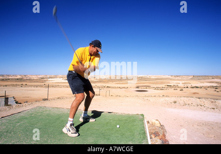 L'Australie, l'Australie du Sud, Coober Pedy, golf dans le désert, Banque D'Images