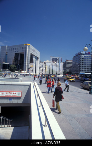 Centre-ville d'Ankara Turquie Kizilay Banque D'Images