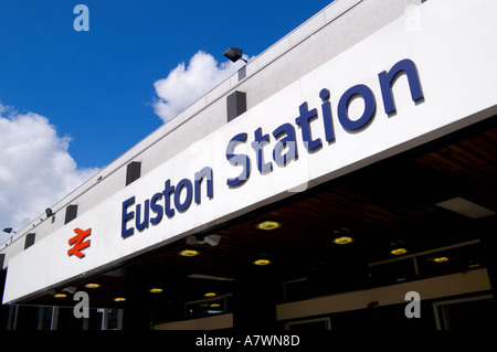 La gare de Euston London England Banque D'Images