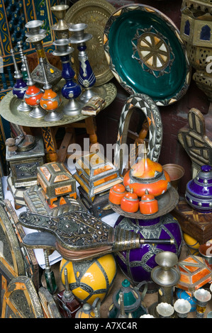 Maroc, Casablanca : Quartier Habous / Nouvelle (nouveau) Médina construite par les Français dans les années 30, Souvenirs du Maroc Banque D'Images