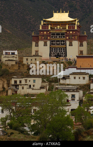 Songzhanling monastère. Zhongdian. La préfecture autonome tibétaine de Xian de dêqên. La province du Yunnan. Chine Banque D'Images