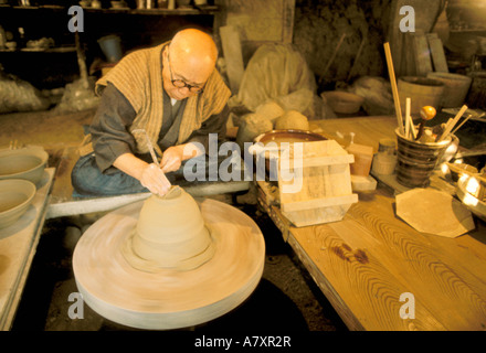 L'Asie, Japon, Mashiko, célèbre Folk Potter Shoji Banque D'Images