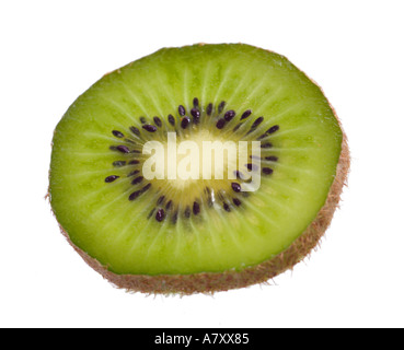 Tranche de kiwi Banque D'Images