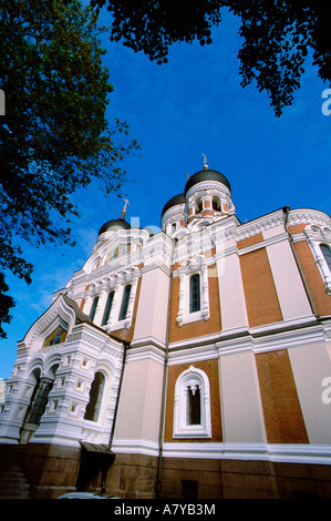 L'Europe, de la mer Baltique, de la République d'Estonie, Tallin, la colline de Toompea, la cathédrale Alexandre Nevski. Banque D'Images