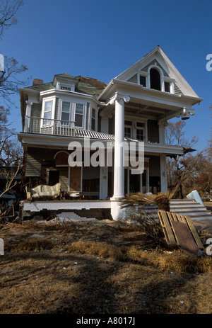Biloxi (Mississippi) - Conséquences de l'ouragan Katrina. Banque D'Images