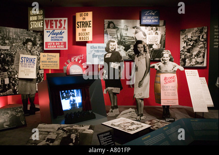 USA, Ohio, Indépendance, pièce d'entre nous en économie de l'époque du président Truman, Truman Presidential Museum & Library Banque D'Images