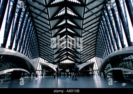 France, Rhône, Lyon, Satolas, gare de trains à grande vitesse Banque D'Images