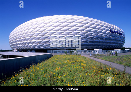 Germany, Bavaria, Munich, l'Allianz Arena Stadium Banque D'Images