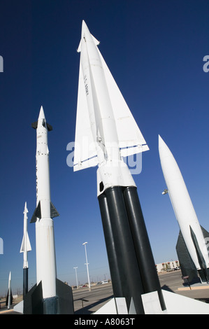 USA, TEXAS, El Paso : Fort Bliss base militaire américaine, US Army Air Defense Artillery Museum, Missles Banque D'Images