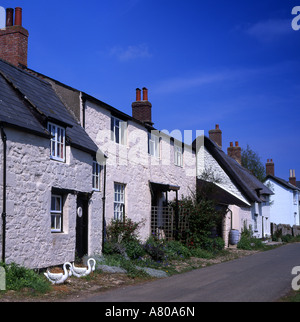 Vieux cottages at Binsey à Oxford en Angleterre Banque D'Images