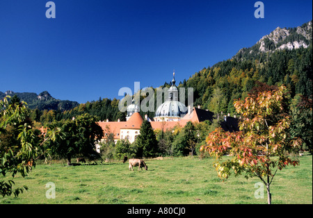 Allemagne, Bavière, région abbaye Ettal Banque D'Images