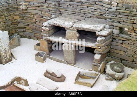 Skara Brae l'établissement humain Place Banque D'Images