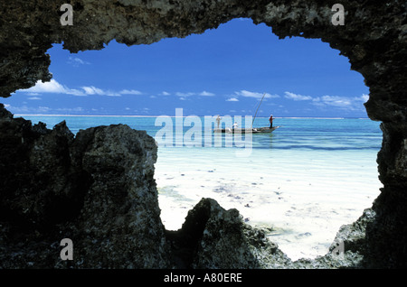 La Tanzanie, l'archipel de Zanzibar, Maternwe beach Banque D'Images