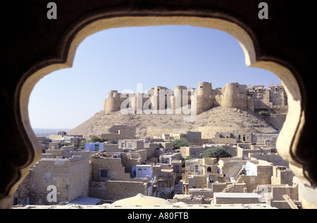 L'Inde, Rajasthan, Jaisalmer fort Banque D'Images
