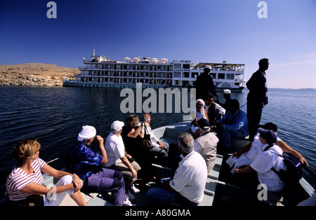 L'Egypte, la Nubie, le lac Nasser, croisière sur la rue Kasr Ibrim Banque D'Images