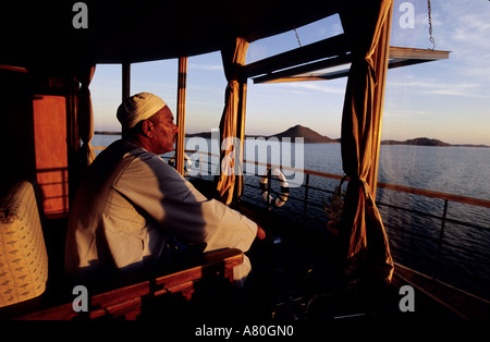 L'Egypte, la Nubie, le lac Nasser, croisière sur la rue Kasr Ibrim, station de vol Banque D'Images