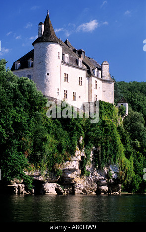 France, Lot, le château de La Treyne est un Relais & Châteaux Hôtel de luxe le long de la rivière Lot, proche de Rocamadour village Banque D'Images