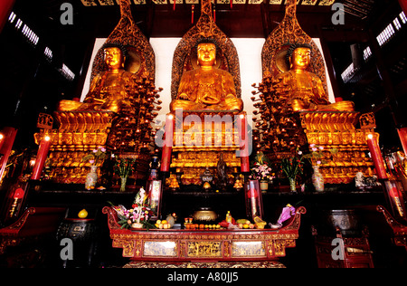 La Chine, Shanghai, temple du Bouddha de Jade Banque D'Images
