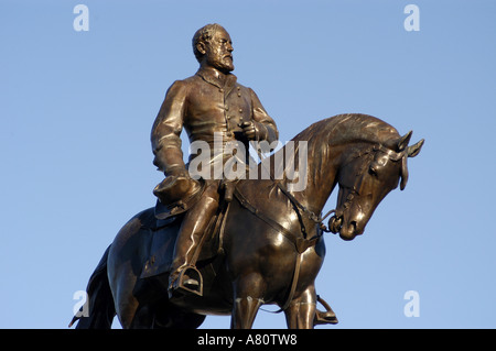 Richmond en Virginie, le général Robert E Lee statue Banque D'Images