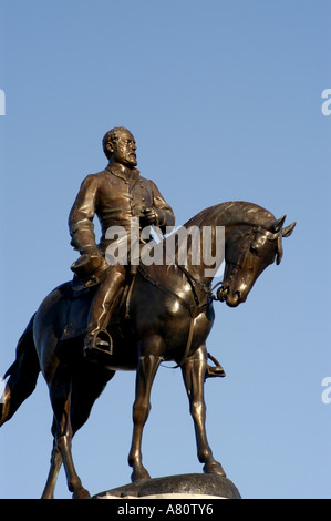 Richmond en Virginie, le général Robert E Lee statue Banque D'Images