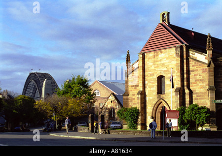 L'église de garnison Rocks Sydney Australie Banque D'Images