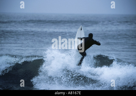 Surf en Norvège Banque D'Images