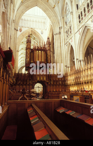 Angleterre Nord Yorkshire York Minster Cathedral Banque D'Images